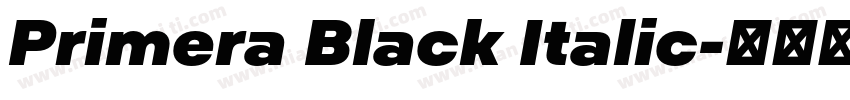 Primera Black Italic字体转换